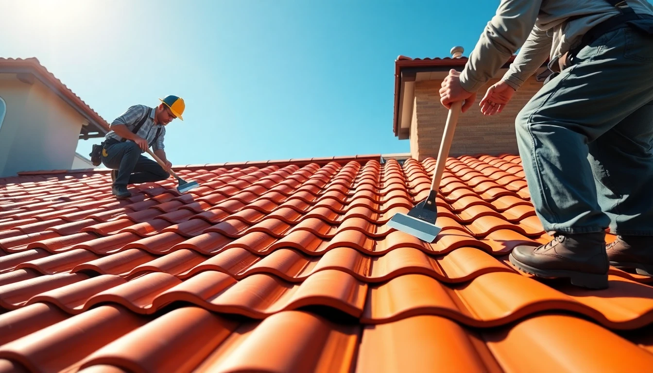 Tile roofing